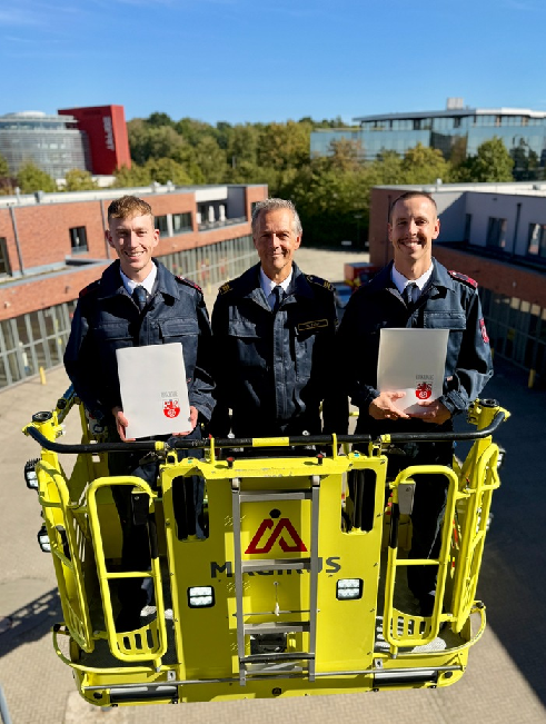 Zwei neue Brandmeister für die Feuerwehr Ratingen ratingen01